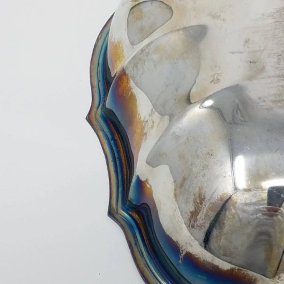 Vintage Scalloped Low Profile Silver Bowl International Silver Company - Picture 8 of 9